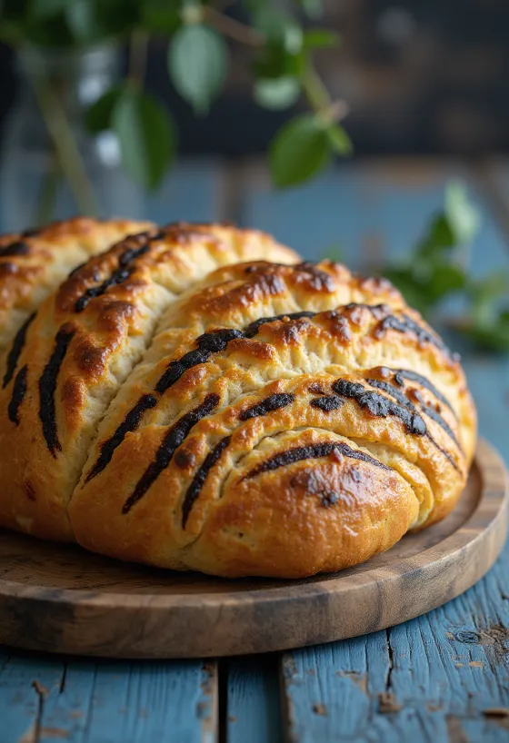 Roti motif harimau baru dipanggang