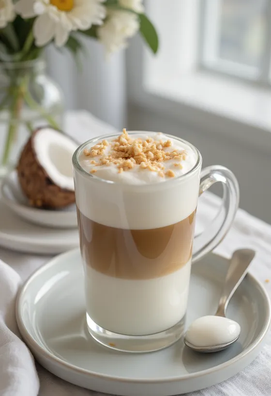 Latte santan disajikan segar