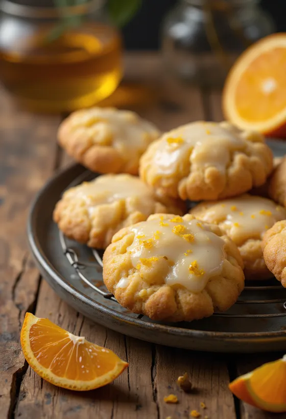Kue jahe madu jeruk dalam sajian Natal