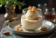 Parfait likur almond disajikan