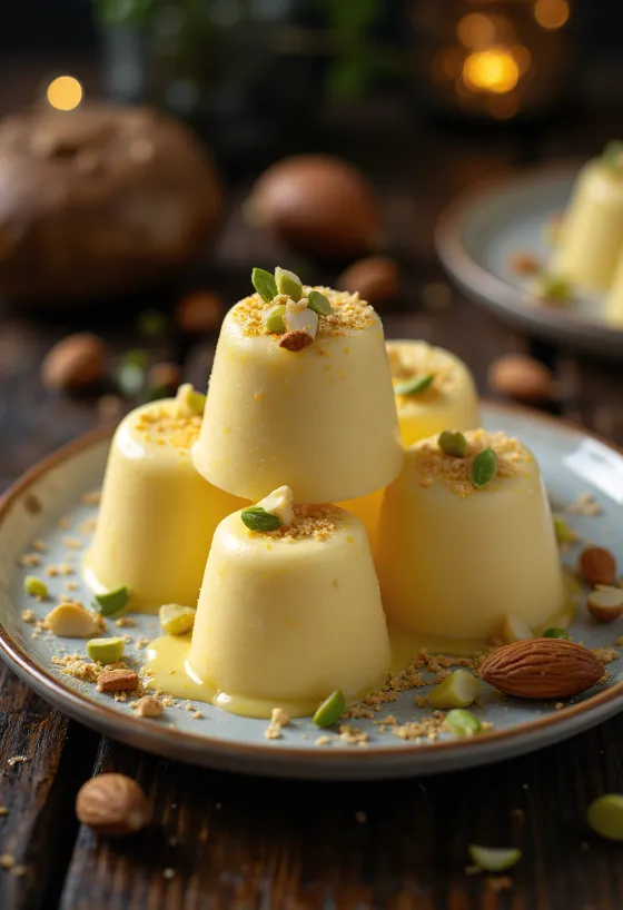 Kulfi disajikan