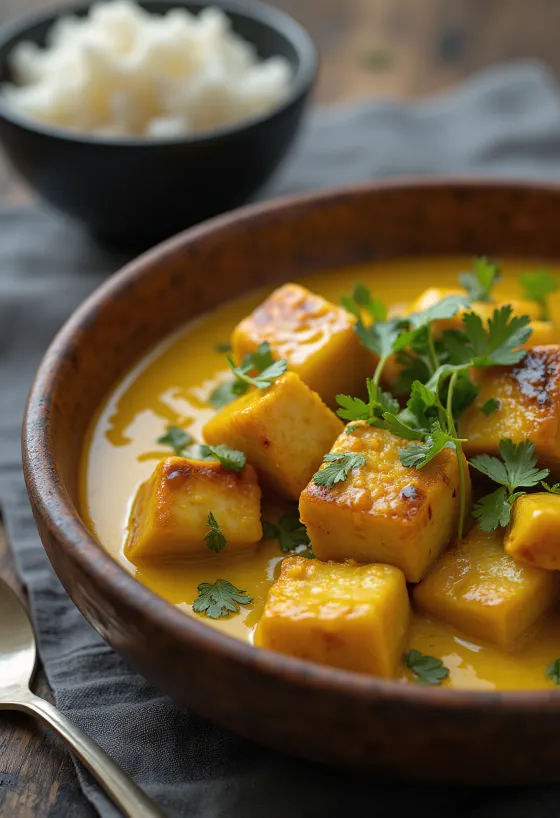 Ragout tahu kari panggang BBQ