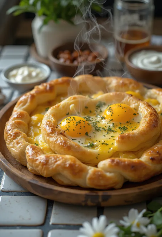 Burek terong panggang disajikan