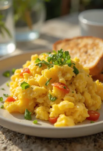 Orak-arik tahu dengan kunyit dan sayuran segar