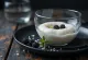 Panna cotta asap disajikan