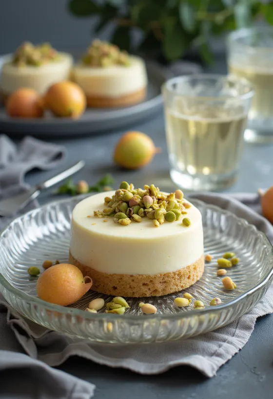 Kue leci cokelat putih dihias