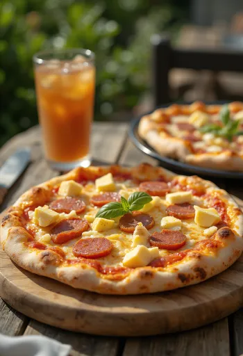 Pizza Dominicana disajikan