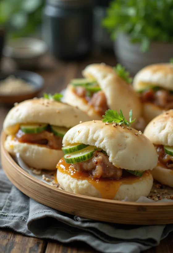 Beef buns disajikan